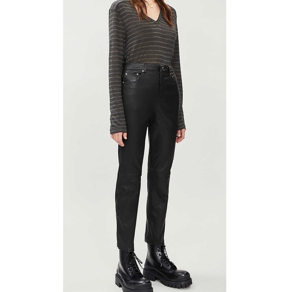 Rails Drop Shoulder Linen V-Neck Tee - Picture 2 of 7